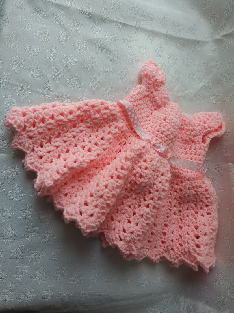 Crochet Baby girl dress 6 months | MakerPlace by Michaels Crochet Baby girl dress 6 months | MakerPlace by Michaels